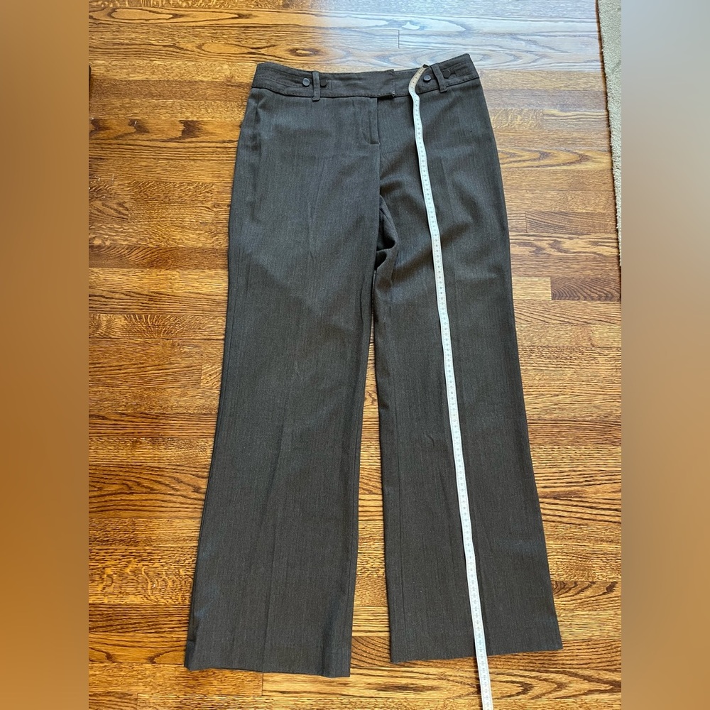 Kenneth Cole Grey Brown High Wasted Wide Leg Dress Pants Size 12 - Picture 2 of 8